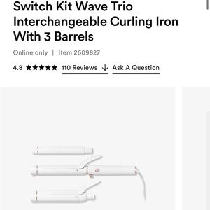 T3 Switch Kit Curl Trio Interchangeable Curling Iron With 3 Barrels